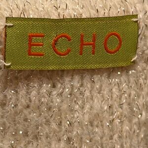 Echo Sparkling Cream Knit hat and glove set